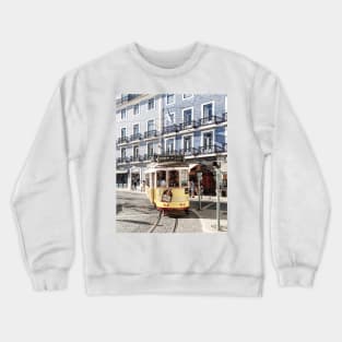 Tram 28 in Lisbon, Portugal Crewneck Sweatshirt